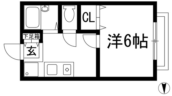 コーポハイムの物件間取画像